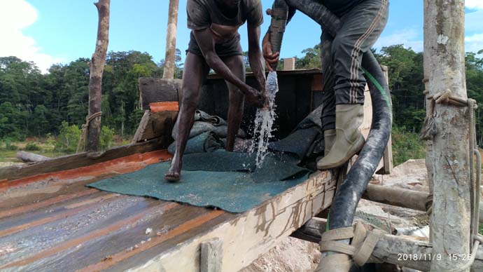 Gold clean-up in the field