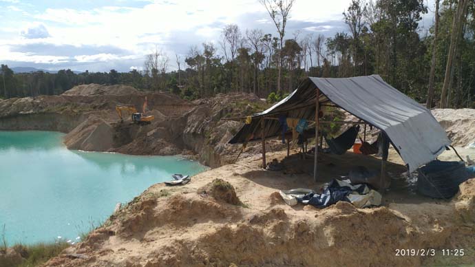 Mining site near Mahdia, Guyana
