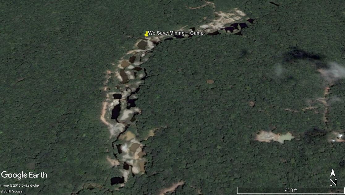 Mining work-camp in the Amazon