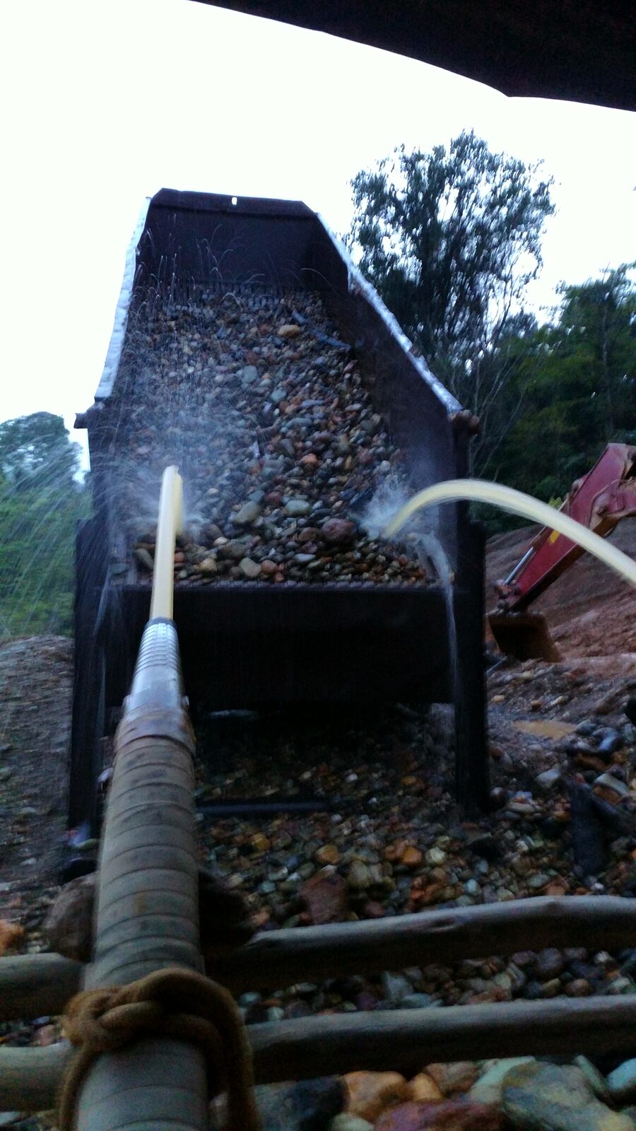 Washplant in operation